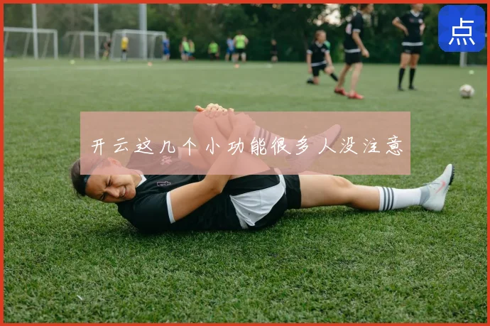 开云这几个小功能很多人没注意